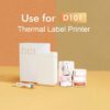 Niimbot - Labels/Etiketten D101 - 25x60mm - Transparant - Afbeelding 2