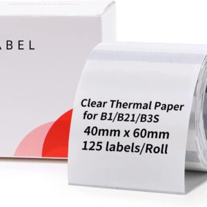 Niimbot - Labels/Etiketten B21/B1/B3S - 40x60mm - Transparant
