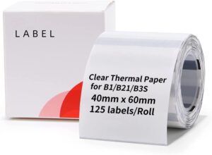 Niimbot - Labels/Etiketten B21/B1/B3S - 40x60mm - Transparant