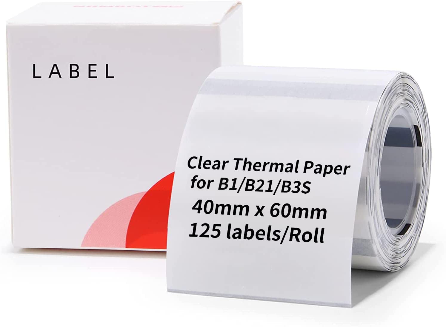 Niimbot - Labels/Etiketten B21/B1/B3S - 40x60mm - Transparant