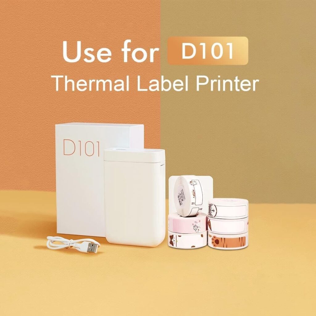 Niimbot - Labels/Etiketten D101 - 25x60mm - Transparant - Afbeelding 2