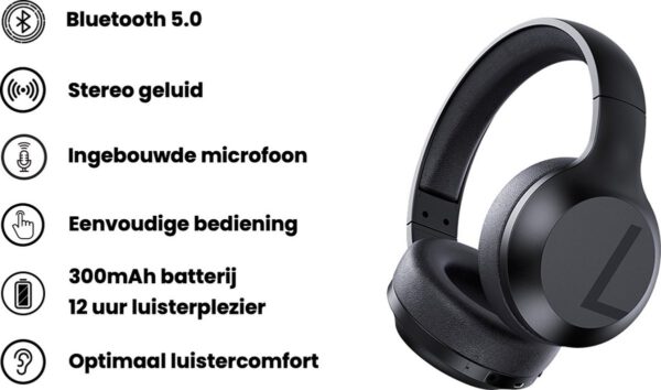 Remax - RB-660HB - Bluetooth Koptelefoon - Zwart - Afbeelding 11