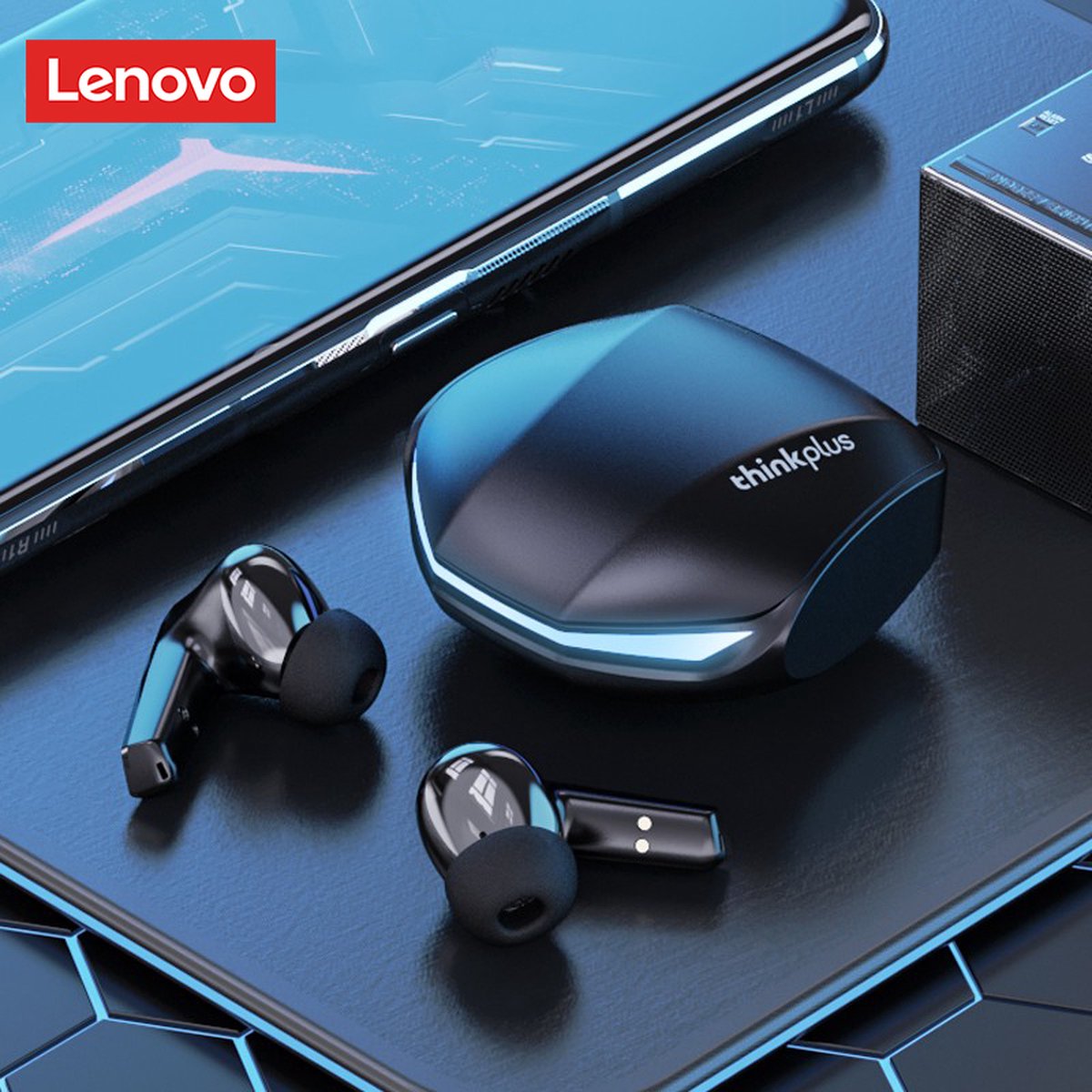 Lenovo - GM2 Pro - Bluetooth Oordopjes - Zwart