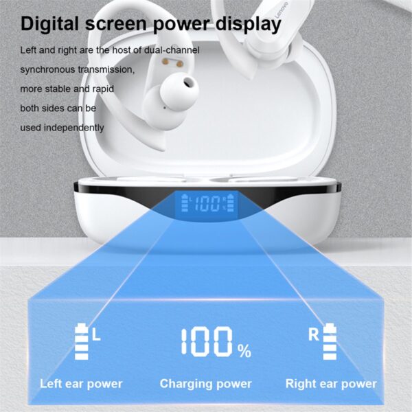 Lenovo - LP75 - Bluetooth Oordopjes - Zwart - Afbeelding 5