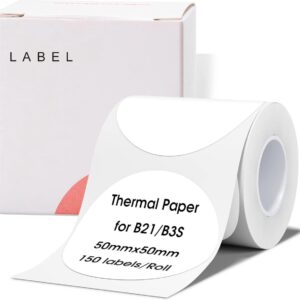 Niimbot - B21/B1/B3S Labels/Etiketten - 50*50mm - Wit- Rond