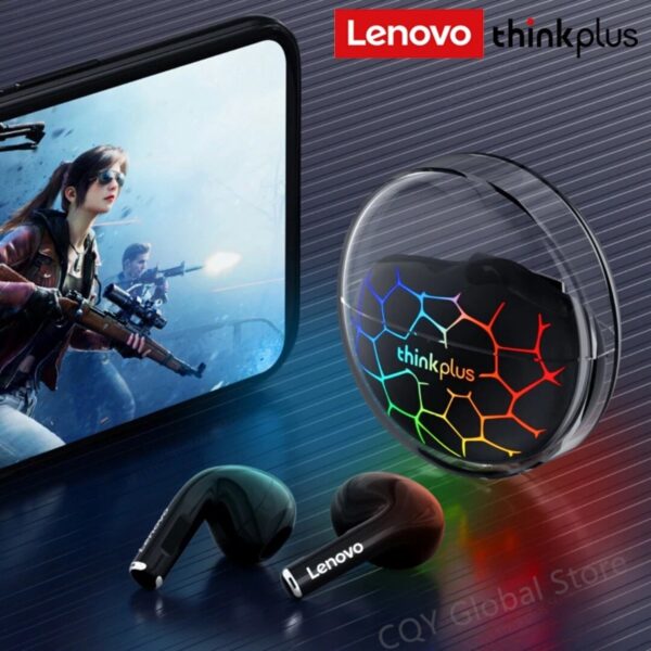 Lenovo - LP80 Pro RGB - Bluetoooth Oordopjes - Zwart - Afbeelding 3