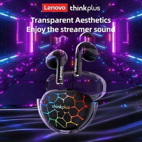 Lenovo - LP80 Pro RGB - Bluetoooth Oordopjes - Zwart - Afbeelding 2