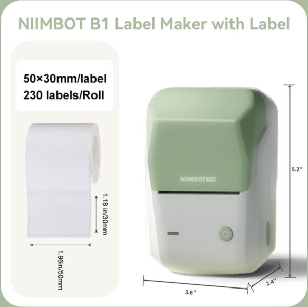 Niimbot - B1 - Labelprinter - Groen - Afbeelding 2