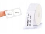 Niimbot - Labels/Etiketten D101 - Wit - 20*20mm - Rond Niimbot - Labels/Etiketten D101 - Wit - 20*20mm - Rond