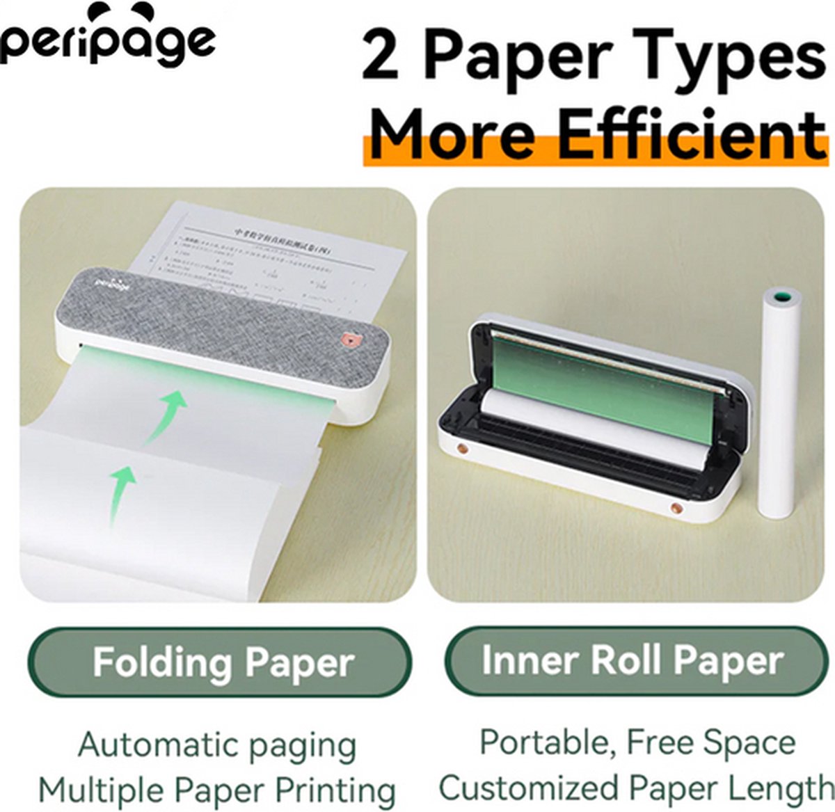 Peripage - A40 - Draagbare Printer - Grijs - A4 - Afbeelding 5