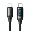USAMS - USB kabel - Type-C naar Type-C - PD 100W - 1,2 m - Zwart