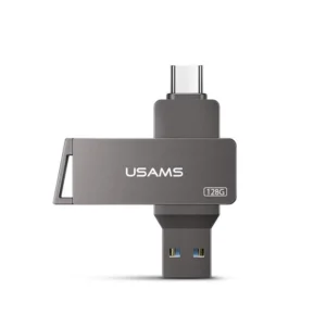 USAMS - USB Stick - 128GB met Type C + USB 3.0 Dual Flash drive