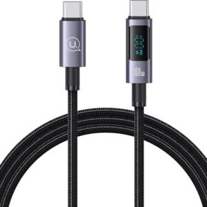 USAMS - USB kabel - Type-C naar Type-C - 100W - 1,2 m - Grijs