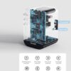 USAMS Wereldstekker 65W EU / UK / VS / AU 2x USB-C - USB-A PD Zwart - Afbeelding 8