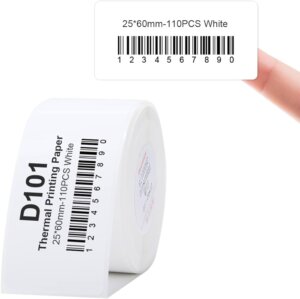 Niimbot - Labels/Etiketten D101 - 25x60mm - Wit