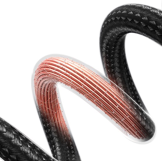 USAMS - USB kabel - Type-C naar Type-C - 100W - 1,2 m - Grijs - Afbeelding 6