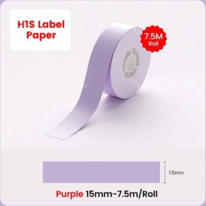 Niimbot – H1S Continious Label – 15*800mm – Doorlopend – Licht Paars