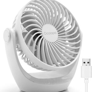 Ocoopa D602 - Mini USB Ventilator - Wit