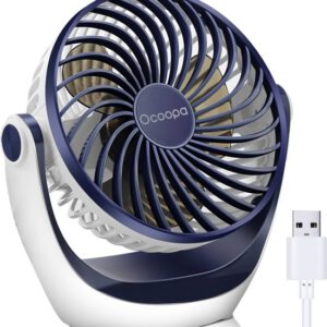 Ocoopa D602 - Mini USB Ventilator - Donkerblauw