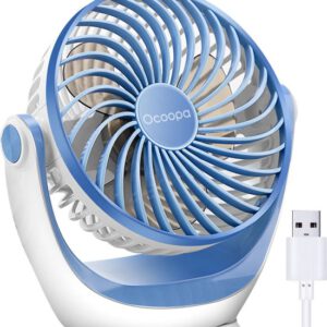Ocoopa D602 - Mini USB Ventilator - Hemelblauw