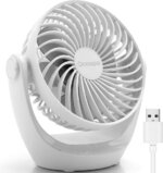 Ocoopa D602 - Mini USB Ventilator - Wit