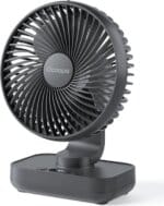 Ocoopa D606Y - Mini USB Ventilator - Grafiet - Oplaadbaar Ocoopa D606Y - Mini USB Ventilator - Grafiet - Oplaadbaar