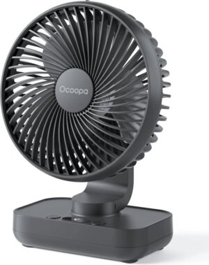 Ocoopa D606Y - Mini USB Ventilator - Grafiet - Oplaadbaar