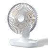 Ocoopa D77 - Mini USB ventilator- Zilver - Oplaadbaar