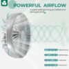 Ocoopa D77 - Mini USB ventilator- Zilver - Oplaadbaar - Afbeelding 6