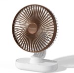 Ocoopa D77 - Mini USB ventilator- Bruin - Oplaadbaar