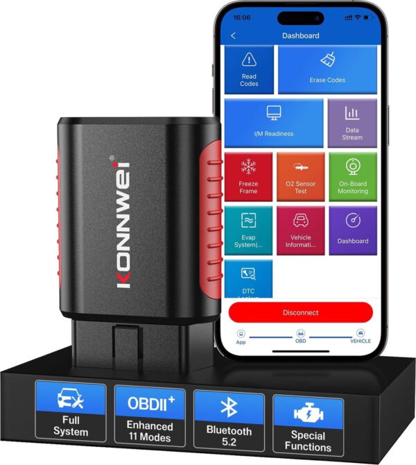 Konnwei KDIAG Smartphone Dongle - OBD2 Scanner - Nederlands - Afbeelding 8