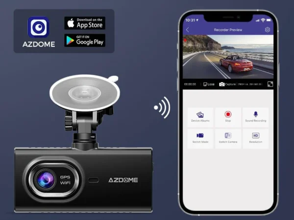 AZDome M560 3CH 4K Wifi GPS 128gb dashcam - Afbeelding 4