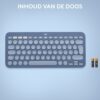 Logitech K380 - Draadloos Toetsenbord - Blueberry - Voor Mac - Afbeelding 5