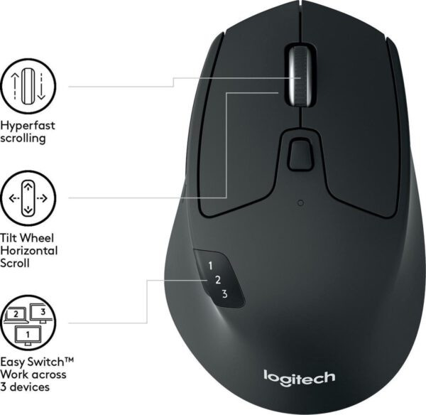 Logitech M720 - Draadloze Muis - Zwart - Afbeelding 9