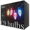 Twinkly C9 lampen - App gestuurde - LED-lichtslinger met 40 RGB LED's - 12m - Groene kabel - Slimme buitenverlichting