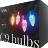 Twinkly C9 lampen - App gestuurde - LED-lichtslinger met 40 RGB LED's - 12m - Groene kabel - Slimme buitenverlichting - Afbeelding 6