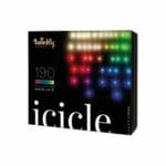 Twinkly icicle Lichtgordijn - Binnen/buiten - RGBW - 190 LED-lichtketting Twinkly icicle Lichtgordijn - Binnen/buiten - RGBW - 190 LED-lichtketting