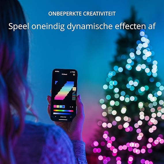 Twinkly Strings Lichtsnoer - 48M - LED - 600LED RGB - Dimbaar - Binnen & Buiten - Afbeelding 3