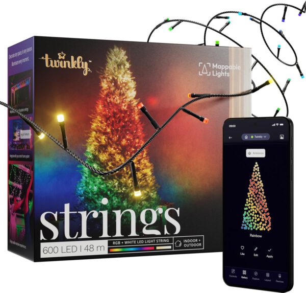 Twinkly Strings Lichtsnoer - 48M - LED - RGB & Warm Licht