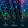 Twinkly Curtain Lichtgordijn – 210 RGBW - Binnen & Buiten (IP44) - Afbeelding 9