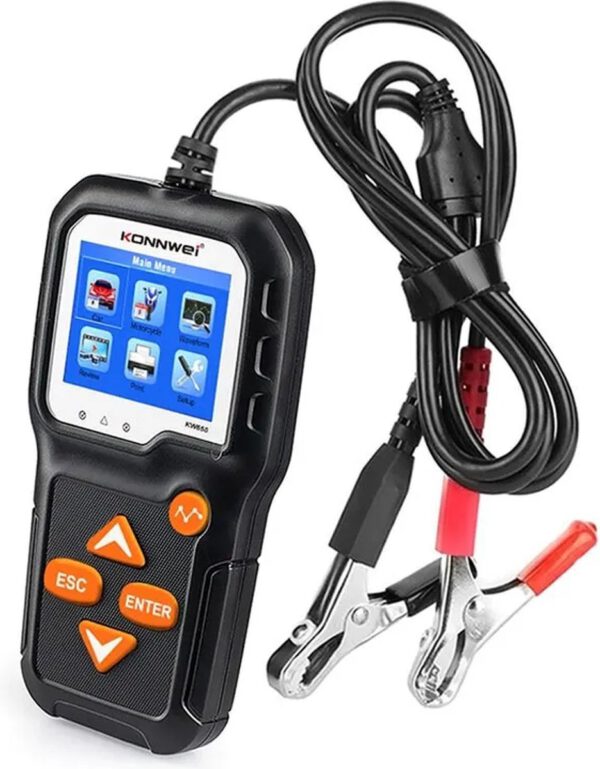 Konnwei KW650 - Motorfiets & Auto Accutester 6 - 16 Volt - Afbeelding 4