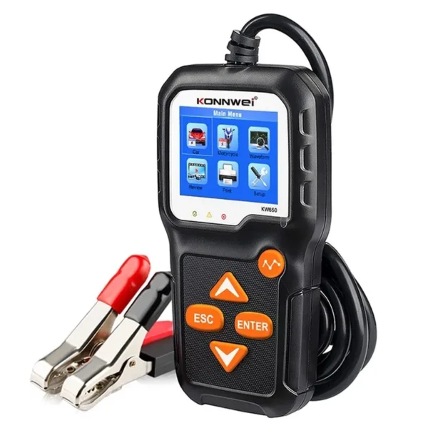 Konnwei KW650 - Motorfiets & Auto Accutester 6 - 16 Volt