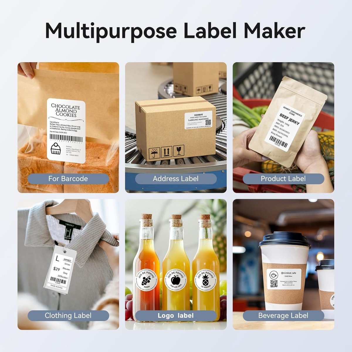 Niimbot B31 - Labelprinter - Space Blue - Bluetooth-multi-verbinding - Afbeelding 9