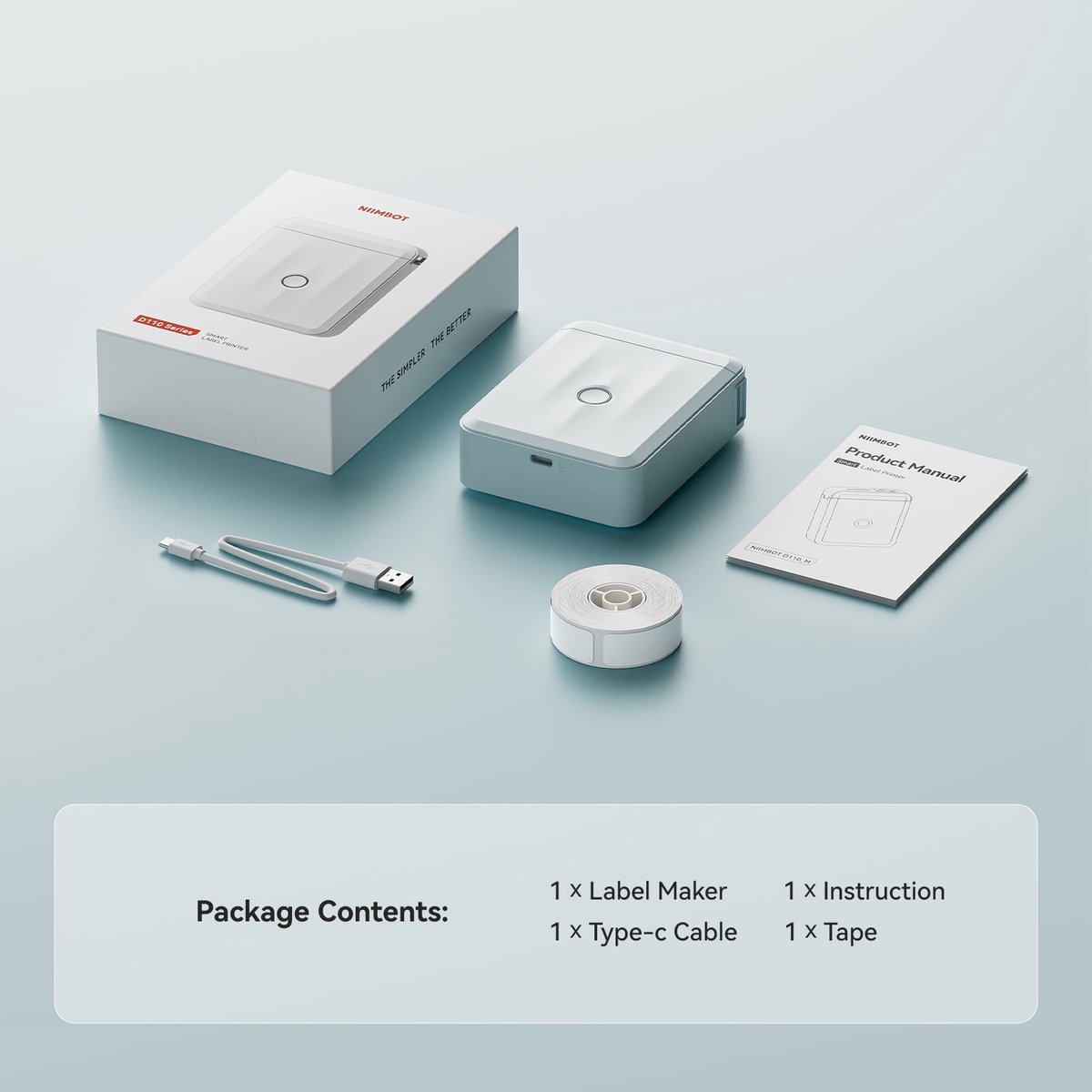 Niimbot D110M - Labelprinter - Blauw - Afbeelding 3