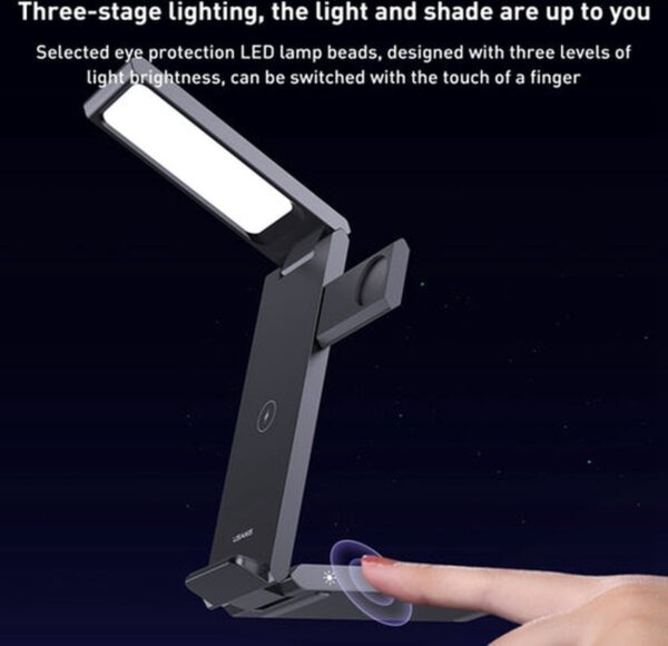 USAMS CD181 - Draadloze oplader - Tafellamp - 15W - Vouwbaar - Afbeelding 5