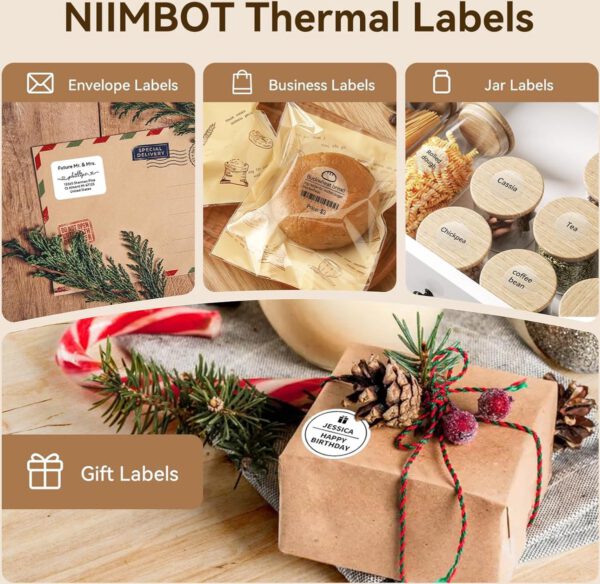 Niimbot Labels voor K3/B1/B21/B3S - 50x80 mm - 95 vellen - Wit - Afbeelding 4