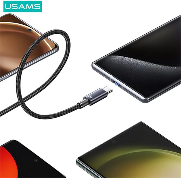 USAMS SJ678 - USB-C Kabel - 60W Fast Charging 0.25 m - Afbeelding 2