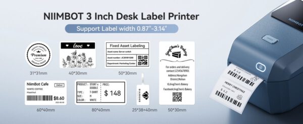 Niimbot K3 - Labelprinter - Space Blue - Print Breedte 20-80mm - Afbeelding 13