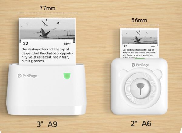 PeriPage A40 - Thermisch Papier - Wit - 77x30mm - 3rollen - Afbeelding 4