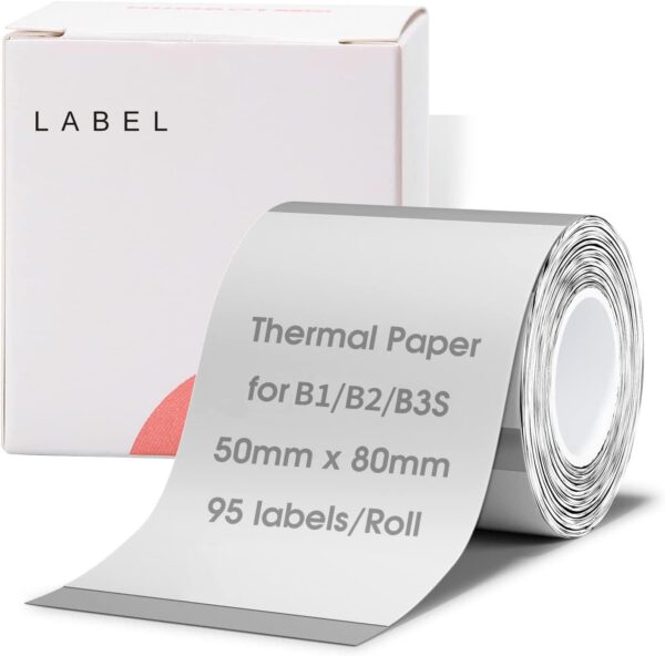 Niimbot Labels voor K3/B1/B21/B3S - 50x80 mm - 95 vellen - Wit